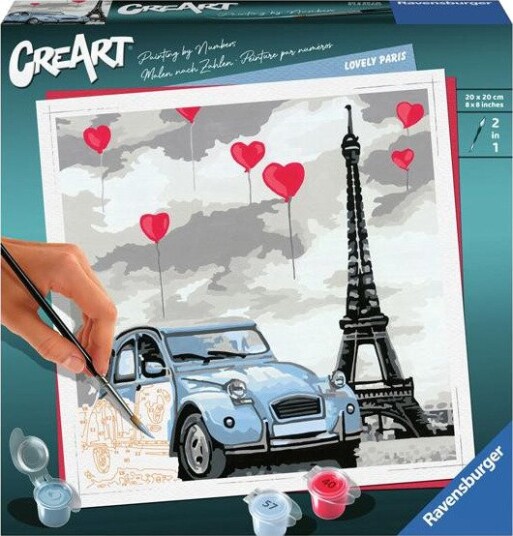 Ravensburger CreArt Mal etter nummer 12+ år Paris