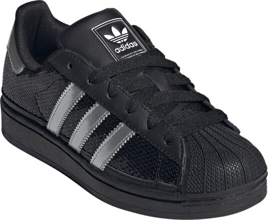 Adidas Originals Superstar Ii J   CBLACK/SILVMT/FTWWHT   36 2/3
