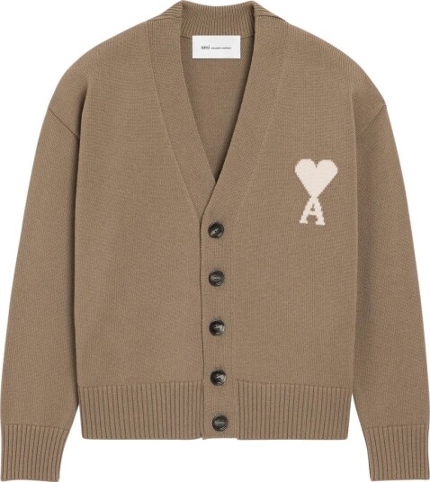 Ami Paris Dame Strikkevarer Beige XS, Ami Paris Dame Strikkevarer Beige XS,