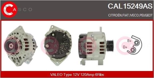 Dynamo CASCO CAL15249AS
