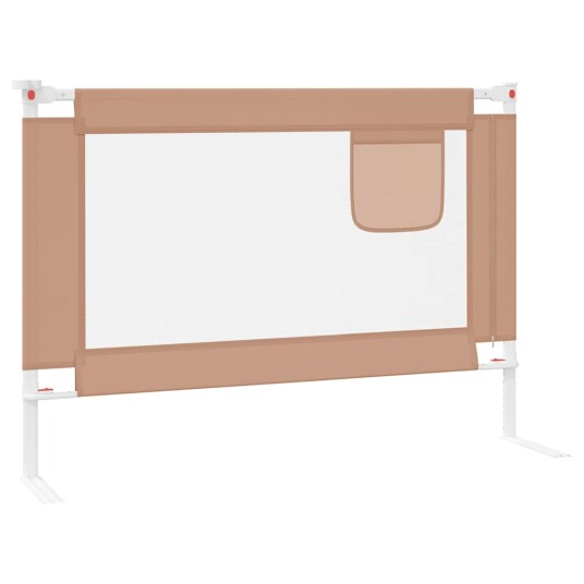 Sengehest småbarn gråbrun 90x25 cm stoff