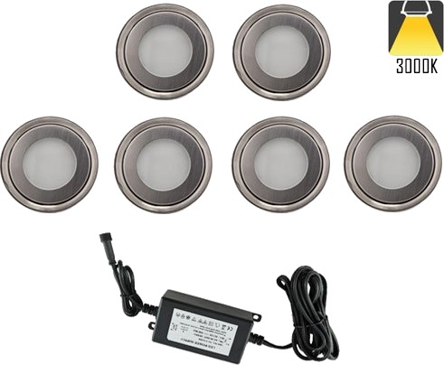 Nordic Terrassebelysning A2 6 X 0,5W Varmhvit IP67 Dimbar
