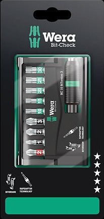 Wera 05073418001, 10 Stk, Phillips, Phillips Skrutrekker, Torx, Ph 2, Pz 1,Pz 2,Pz 3, T10,T15,T20,T25,T30, 95 Mm Wera 05073418001, 10 Stk, Phillips, Phillips Skrutrekker, Torx, Ph 2, Pz 1,Pz 2,Pz 3, T10,T15,T20,T25,T30, 95 Mm