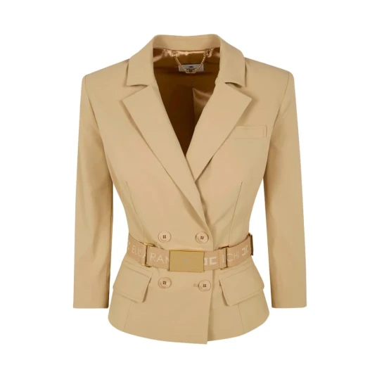 Elisabetta Franchi Dame Jakker Brun 2XS, Elisabetta Franchi Dame Jakker Brun 2XS,