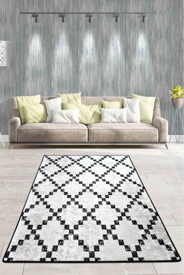 Hall Matte Class DJT (80 x 300) - Hvit/Svart/Fløyel