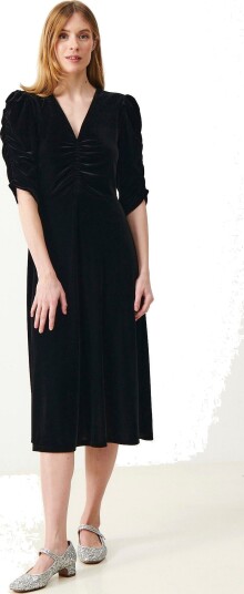 Jumperfabriken   Fløyelkjole Kali Dress   Svart