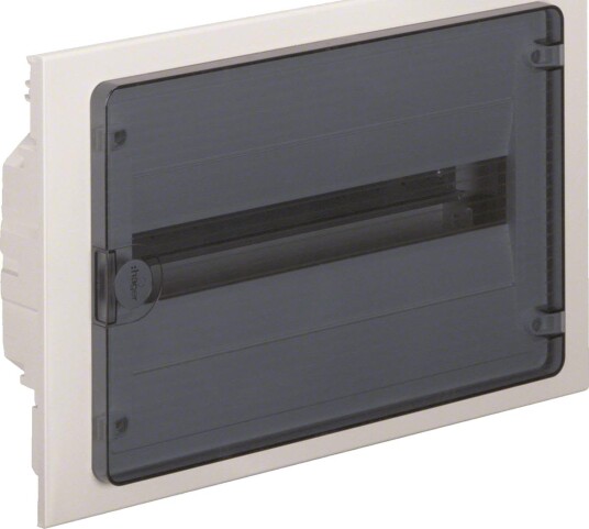 Hager VF118TS Kapsling med transparent dør 1 x 18 moduler, Elfordeling & strømforsyning