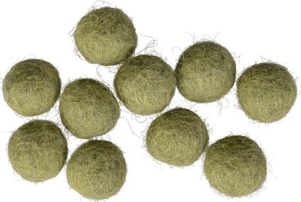 Creafelting Ullkuler/Filtkuler 10mm Støvet Grønn GN9 10 stk