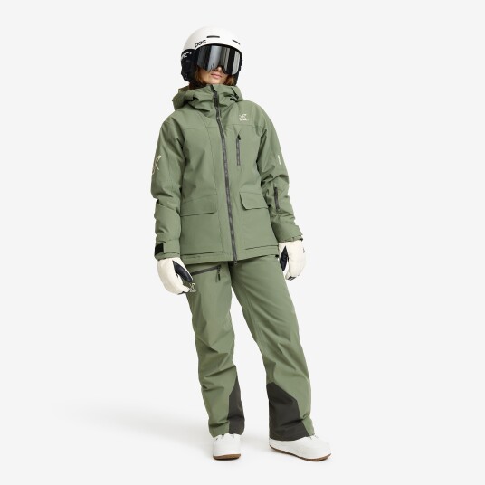 Halo 2L Insulated Ski Jacket Dame Dusty Green Størrelse:XL   Skalljakke Turjakke & Vindjakke