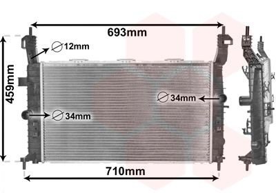 Radiator VAN WEZEL 37002345