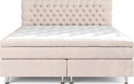 Celine Kontinentalseng 210x210 cm Beige/Fløyel