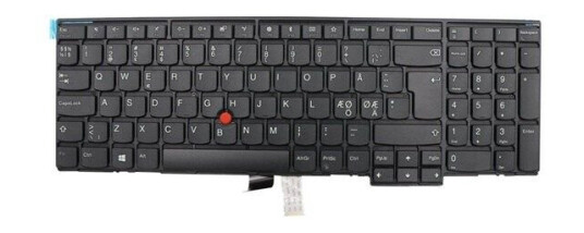 Lenovo - notebook replacement keyboard - with Trackpoint - Nordic - Brbart tastatur - til utskifting - Nordisk - Svart