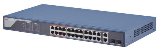 Hikvision Pro Series Ds-3E1326p-Ei - Switch - Smart - 24 X 10/100 (24 Poe) + 2 X Kombo Gigabit - Stasjonær - Poe (370 W) Hikvision Pro Series Ds-3E1326p-Ei - Switch - Smart - 24 X 10/100 (24 Poe) + 2 X Kombo Gigabit - Stasjonær - Poe (370 W)