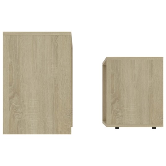 vidaXL Salongbordsett sonoma eik 48x30x45 cm sponplate vidaXL Salongbordsett sonoma eik 48x30x45 cm sponplate