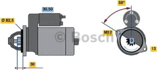BOSCH 0 986 018 340 Starter