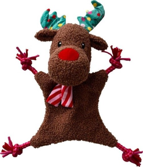 Bark-A-Boo Christmas Wishes Knitrende Flatt Reinsdyr Hundeleke