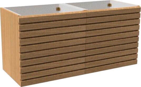 Vikingbad MIE Stav 120dbl Servantskap 4 Skuffer Eik / 120cm Dobbel