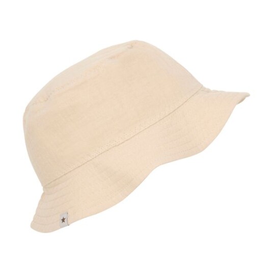HUTTELiHUT Bøttehatt i muslin til barn - irish cream