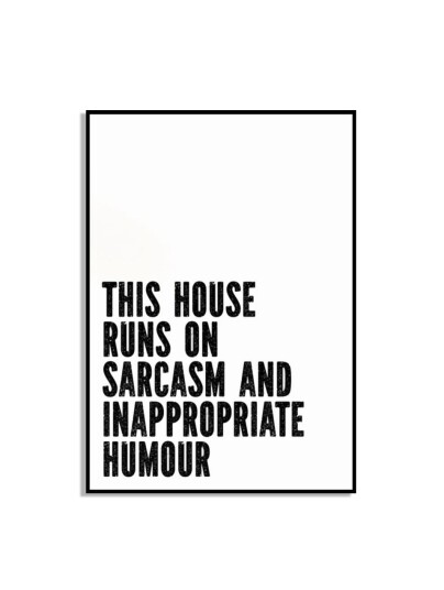 Sarkasme og Humor Plakat