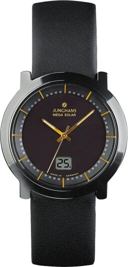 Junghans Herreklokke 18/1116.00 Stratos Mega Solar Lær Ø39 mm