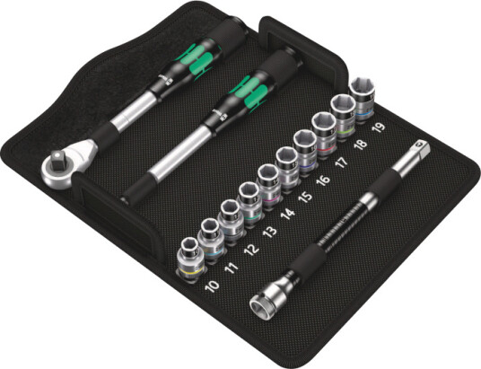 Wera Zyklop Hybrid 1/2" Skraller Sett med 13 Deler