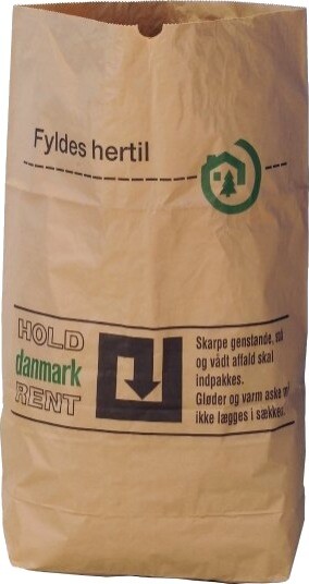 Papirsække 1 Lag 110 L 70 X 95 X 25 Cm Hvid Pakke A 50 Stk.