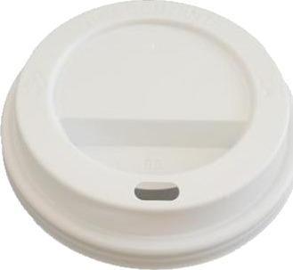 Drikkelåg Ps Plast Ø80xh20mm Til Kaffebæger Hvid Catersource,10 Ps X 100 Stk/Krt