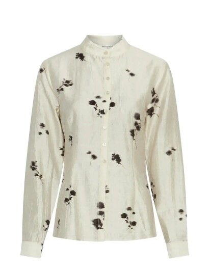 MSCH Copenhagen Mschrianne Shirt Aop   Cream   XS