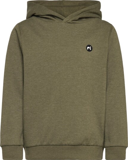 Name It Nkmvimo Ls Sweat W Hood Bru Noos Khaki green 134 140