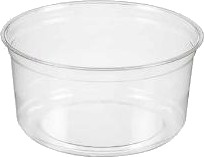 Bæger Deli 300 Ml 12 Oz Ø117x54 Mm Rund Rpet Klar,10 Ps X 50 Stk/Krt