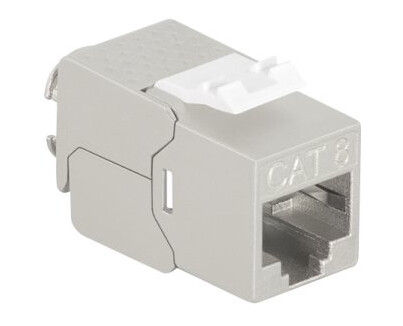 Logilink Keystone Module Cat.8.1 Klasse I Skjermet Verktøyfri Montering Rj45-Kobling Klasse I 40G 2000 Mhz - 1 Stk (Nk4067)