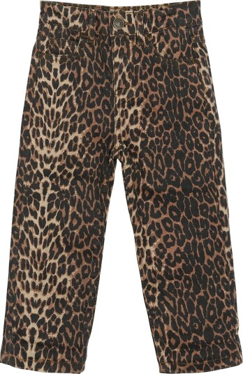 THE NEW Siblings Feather Gray AOP Paloma Straight Jeans 110