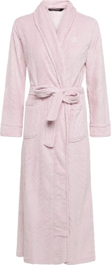 Lauren Ralph Lauren Homewear Lrl L/S Shawl Collar Long Robe   PINK   XS