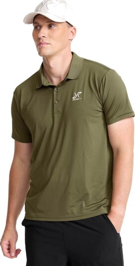 Revolutionrace Stream Polo Shirt Herre Grape Leaf M Herre Overdeler T skjorter