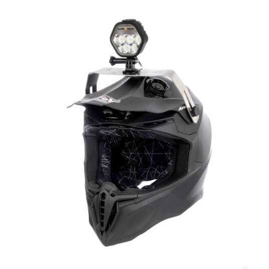 Snøscooterlykt/hjelmlykt LUMONITE Navigator2 4195 lm / Oppladbar 1 x lys og batteri + monteringsbrakett 4195 lm