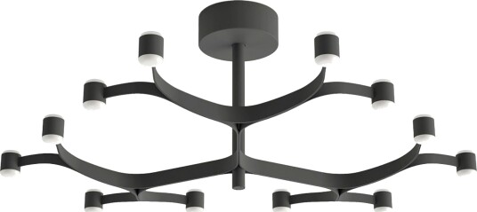 Fronda PHASE CUT Plafond Ø83 Sort
