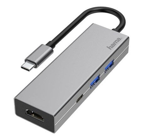 Hama Multiport Adapter - docking station - USB-C 3.2 Gen 1 - HDMI Hama Multiport Adapter - docking station - USB-C 3.2 Gen 1 - HDMI