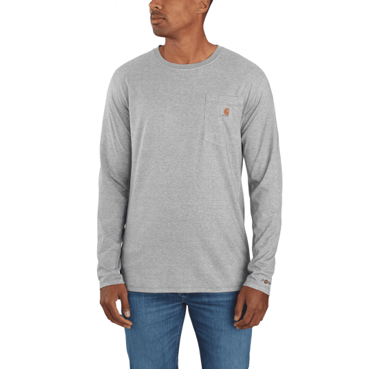 Carhartt Carhartt Force™ Relaxed L/S T Shirt Men Heather Gray XL