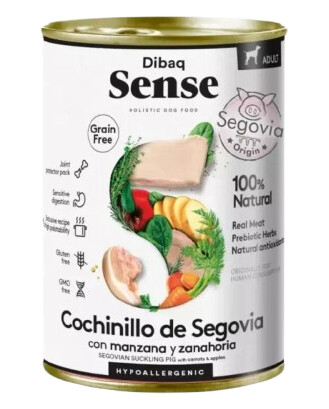 Sense Våtfôr Suckling Pig 380G Hund Hundefôr & Hundemat Våtfôr & Våtmat Dibaq