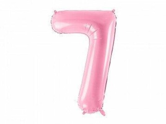 Folie tall "7" rosa 86cm