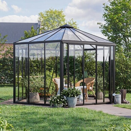 Luxvindu Hexagon Drivhus – Seks­kantet eleganse for hagen din | Luxvindu Hexagon Drivhus