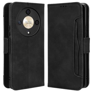 Honor Magic6 Lite/X9b Lommebok-deksel med Kortholder Svart