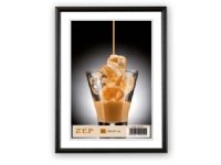 ZEP Alluminium Frame, Aluminium, Sort, Enkel bilderamme, Bord, Vegg, 15 x 20 cm, Rektangulær