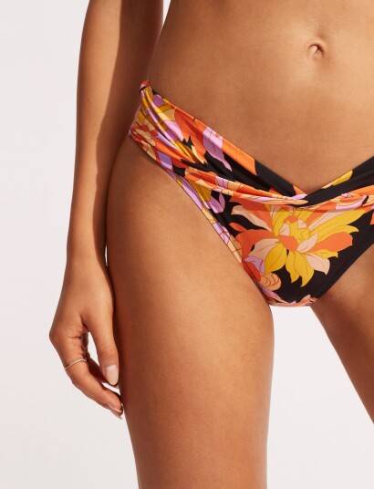 Seafolly Palmsprings Twist Band Hipster Multi/patterned 34