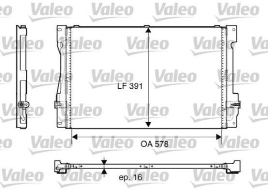 Kondensator VALEO 817675 Kondensator VALEO 817675