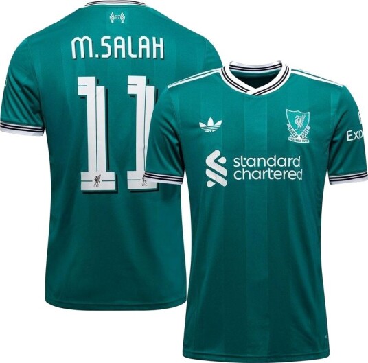 Liverpool Tredjedrakt 2025/26 Champions League M.Salah 11 Barn - adidas, størrelse 176 cm