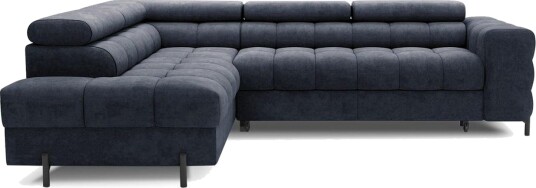 Hjørnesofa Eltap Ferucce 276x200x93 cm Aura 40 Mørk Blå Venstre