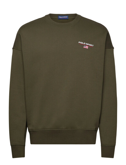 Polo Ralph Lauren Relaxed Fit Polo Sport Fleece Sweatshirt - Khaki green - XS Polo Ralph Lauren Relaxed Fit Polo Sport Fleece Sweatshirt - Khaki green - XS