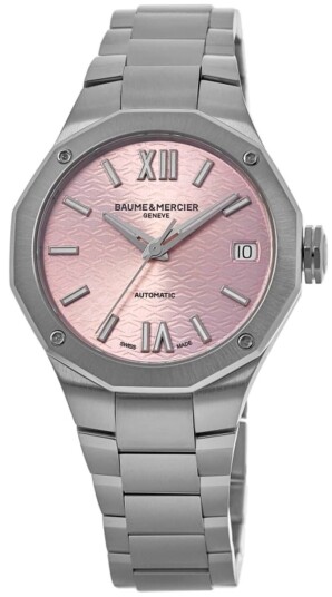 Baume & Mercier Dameklokke M0A10675 Riviera Rosa/Stål Ø33 mm