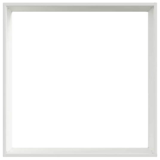 vidaXL Gjerdekant 6 pcs Hvit 50 x 50 x 13 cm Stål vidaXL Gjerdekant 6 pcs Hvit 50 x 50 x 13 cm Stål